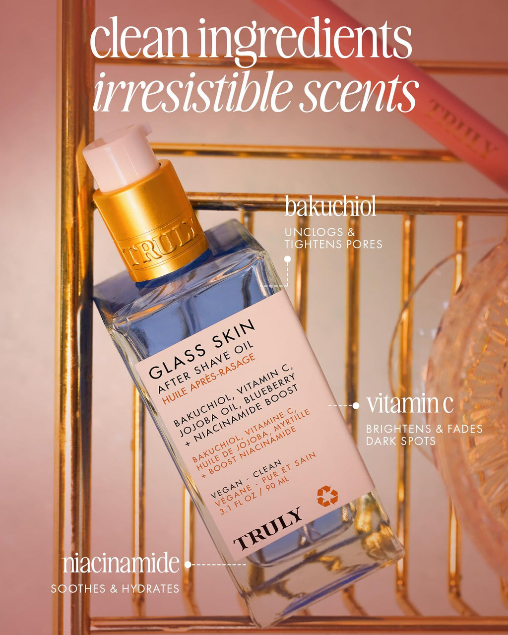Truly Beauty Luxury After Shave Oil | Soothing & Hydrating Treatment to Prevent Ingrown Hair For Smooth, Irritation-Free Skin for Daily Use