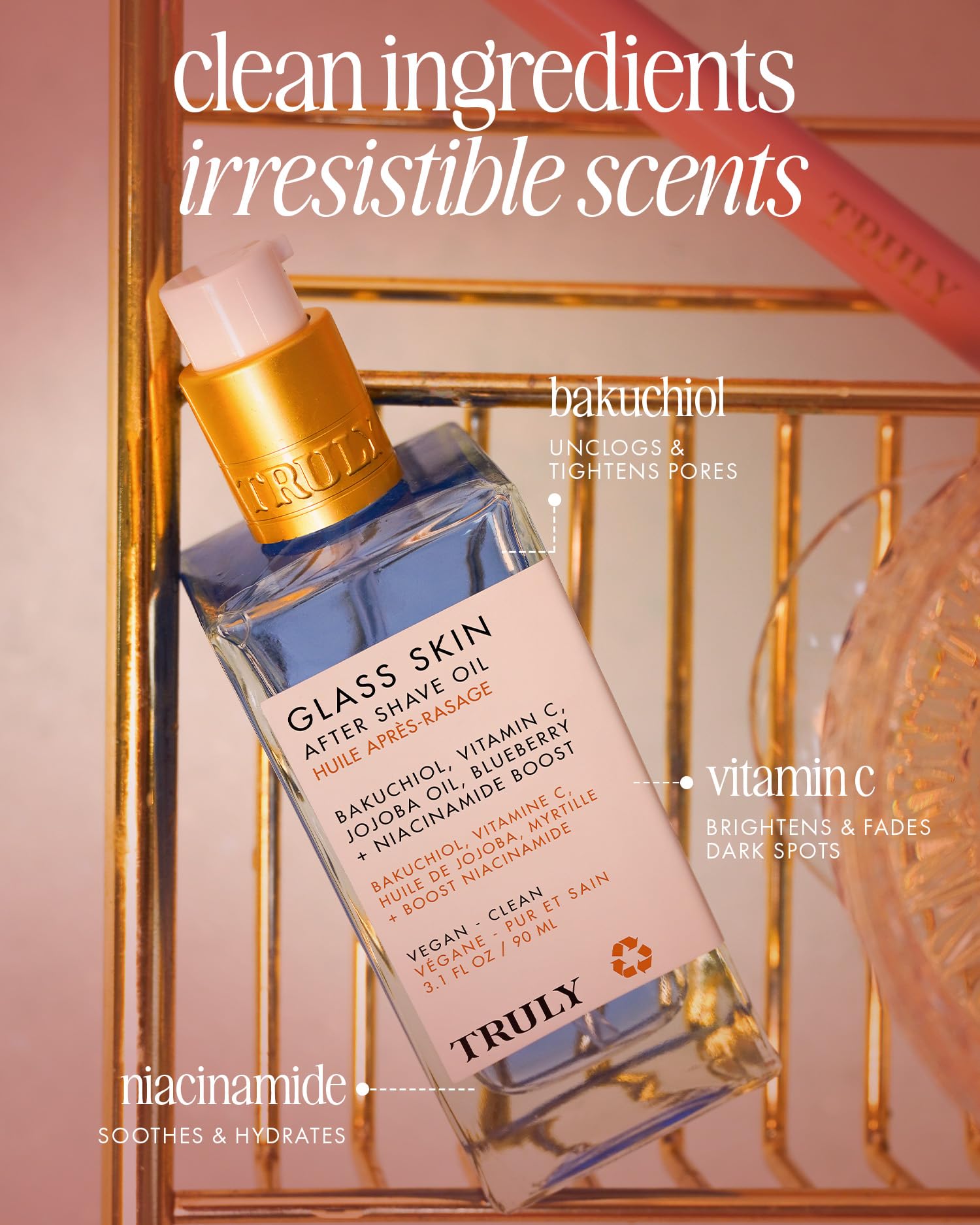 Truly Beauty Luxury After Shave Oil | Soothing & Hydrating Treatment to Prevent Ingrown Hair For Smooth, Irritation-Free Skin for Daily Use