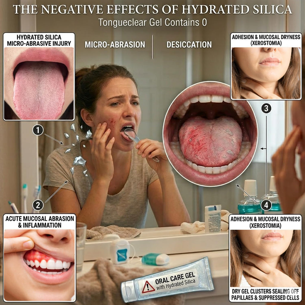 Tongueclear Effective Tongue Scraper and Oral Mucosal Cleaner Kit for Adults