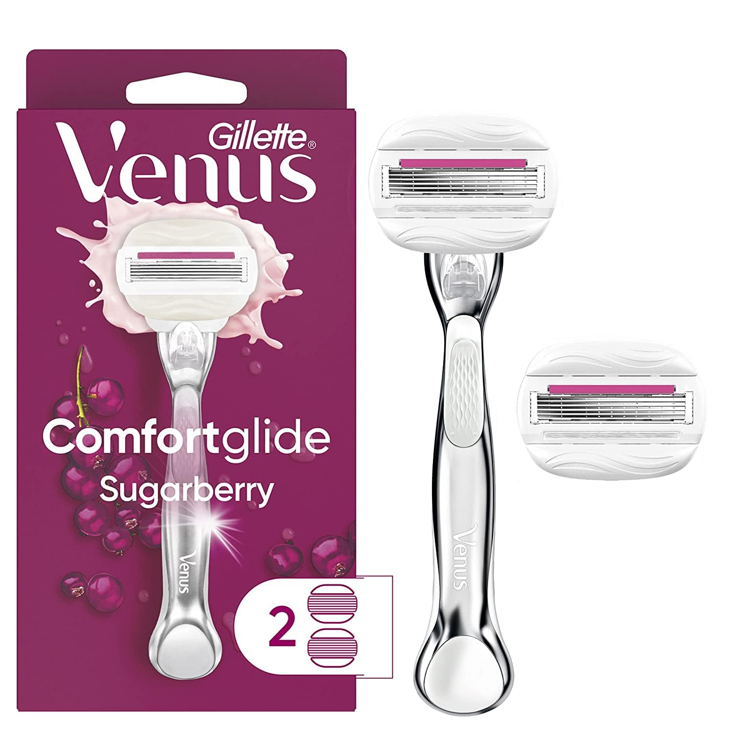 Gillette Venus ComfortGlide Olay Sugarberry Women's Razor