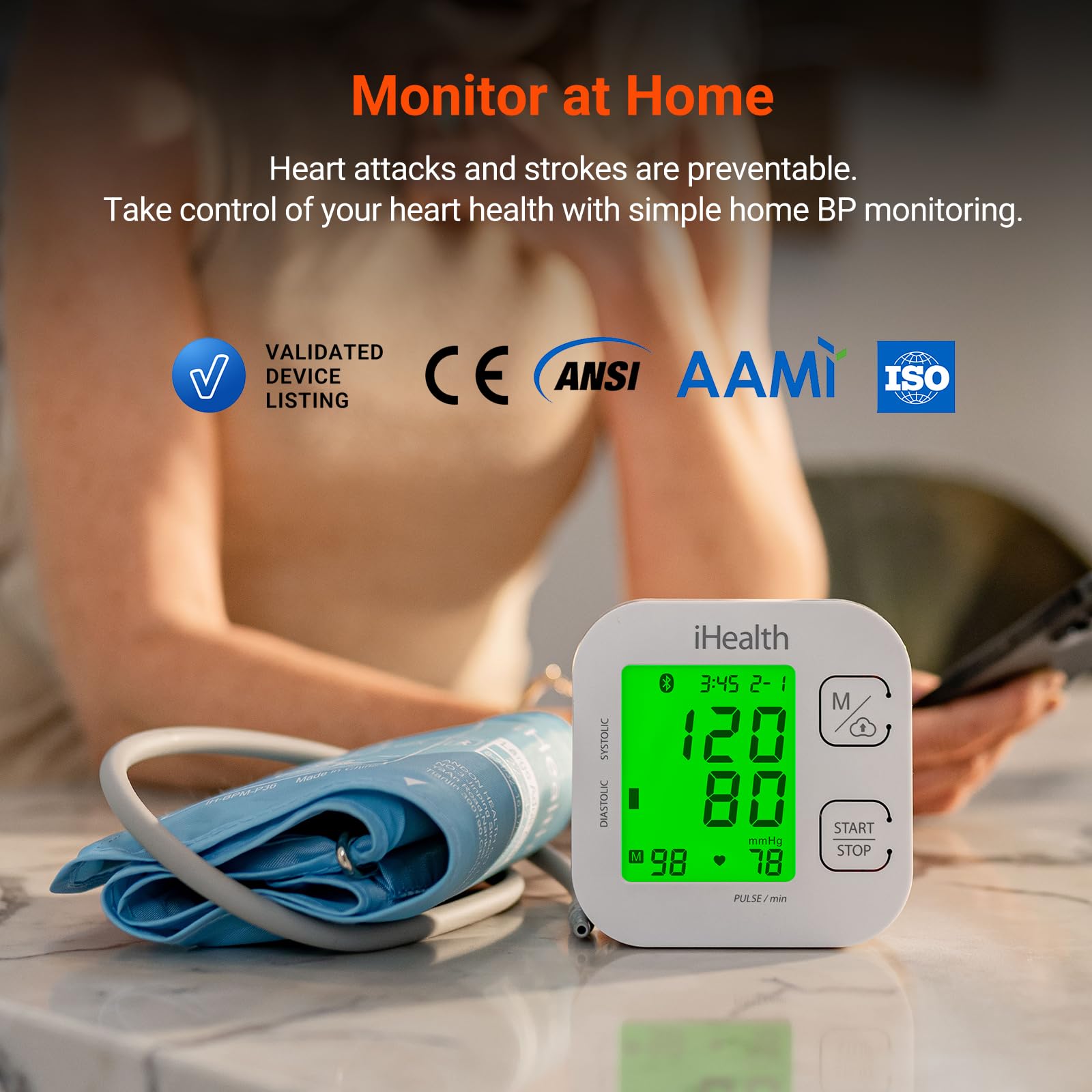 iHealth Track Bluetooth Upper Arm Blood Pressure Monitor