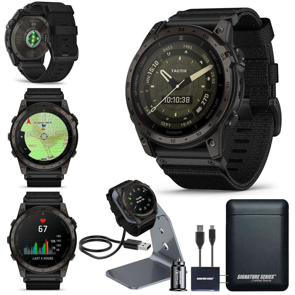 Garmin tactix 8 Premium Tactical GPS Smartwatch Bundle