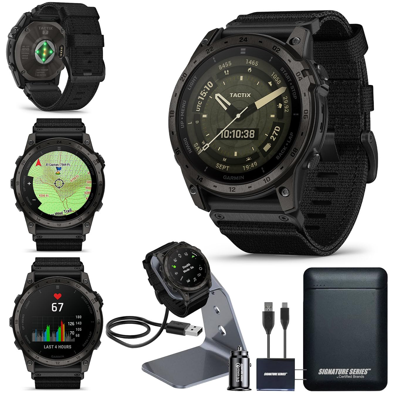 Garmin tactix 8 Premium Tactical GPS Smartwatch Bundle