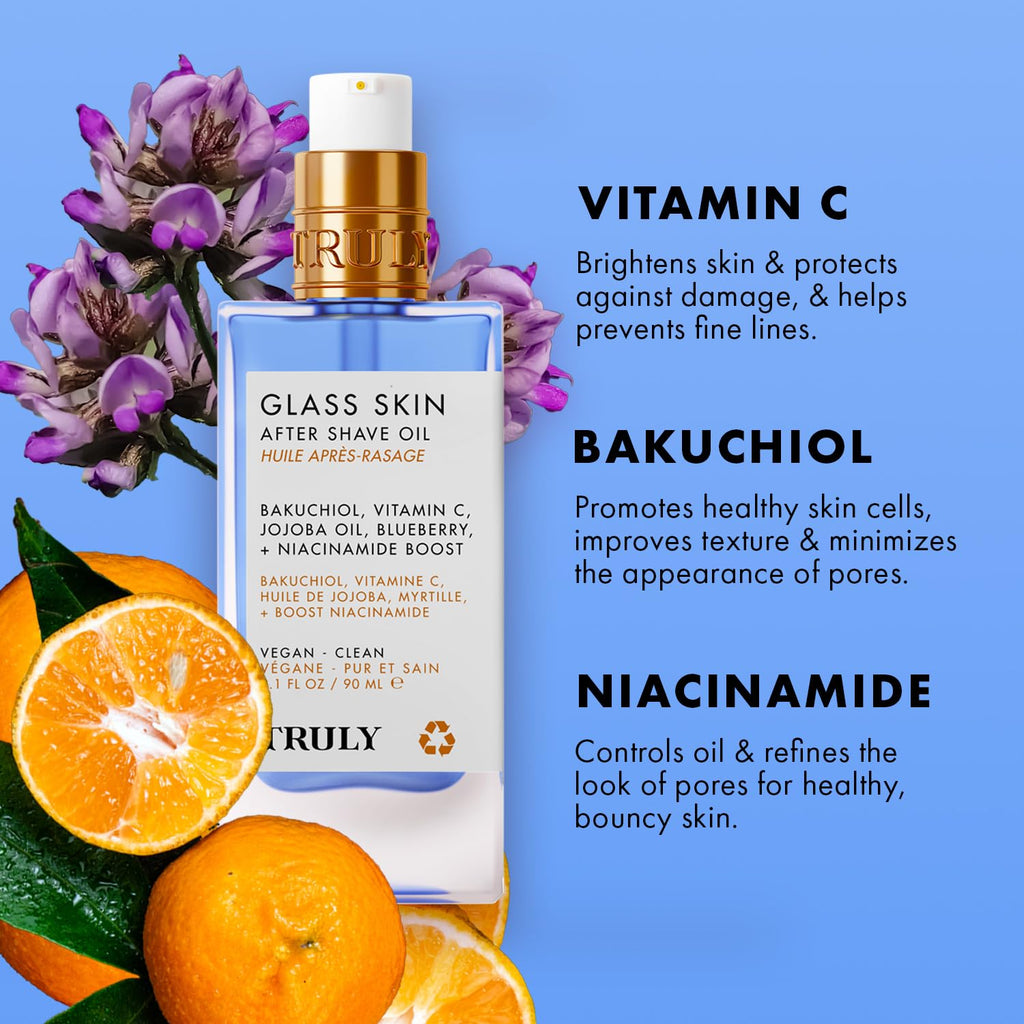 Truly Beauty Luxury After Shave Oil | Soothing & Hydrating Treatment to Prevent Ingrown Hair For Smooth, Irritation-Free Skin for Daily Use