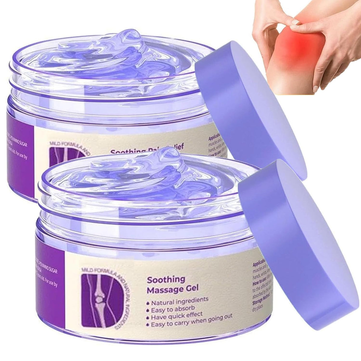 Soothing Joint & Muscle Massage Gel, 2-Piece Set