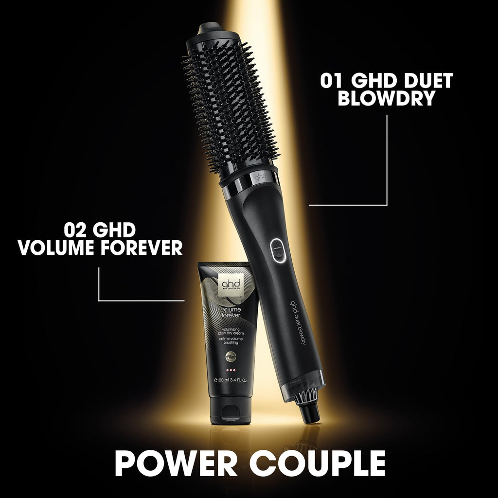 ghd Duet Blowdry-Hair Dryer Brush | Wet to Blow Dried with No Heat Damage | 3X More Volume with 24 Hour Long-Lasting Results | Blow Dry with No Fizz | 50% More Shine