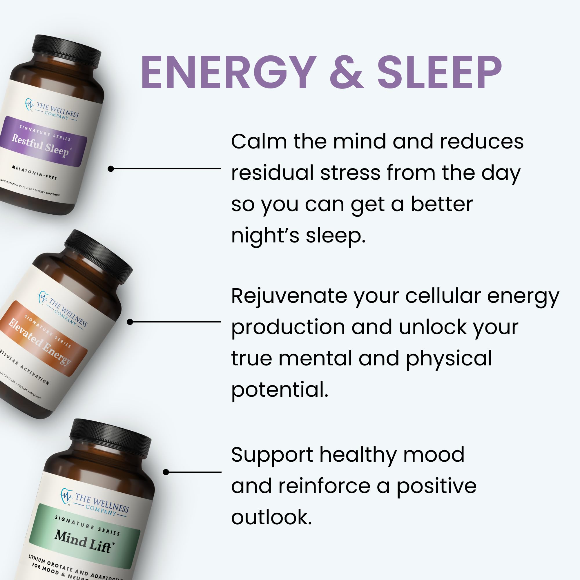 The Wellness Company Melatonin-Free Sleep Support, 60 Count