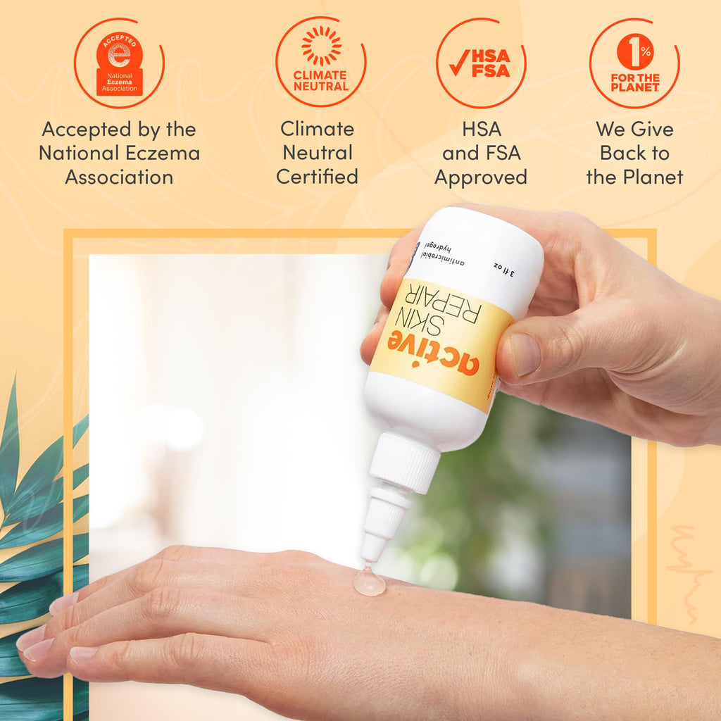 Active Skin Repair - The Natural & Non-Toxic Hydrogel & Antiseptic Spray for Minor Cuts, Scrapes, Rashes, Sunburns and Other Skin Irritations