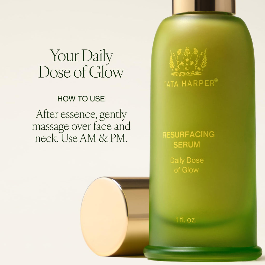 Tata Harper Resurfacing Serum | Gentle Daily Exfoliating Serum with AHA & BHA | Refines, Smooths, and Revives Skin’s Glow | Natural Skincare for Uneven Texture & Lack of Radiance | For All Skin Types