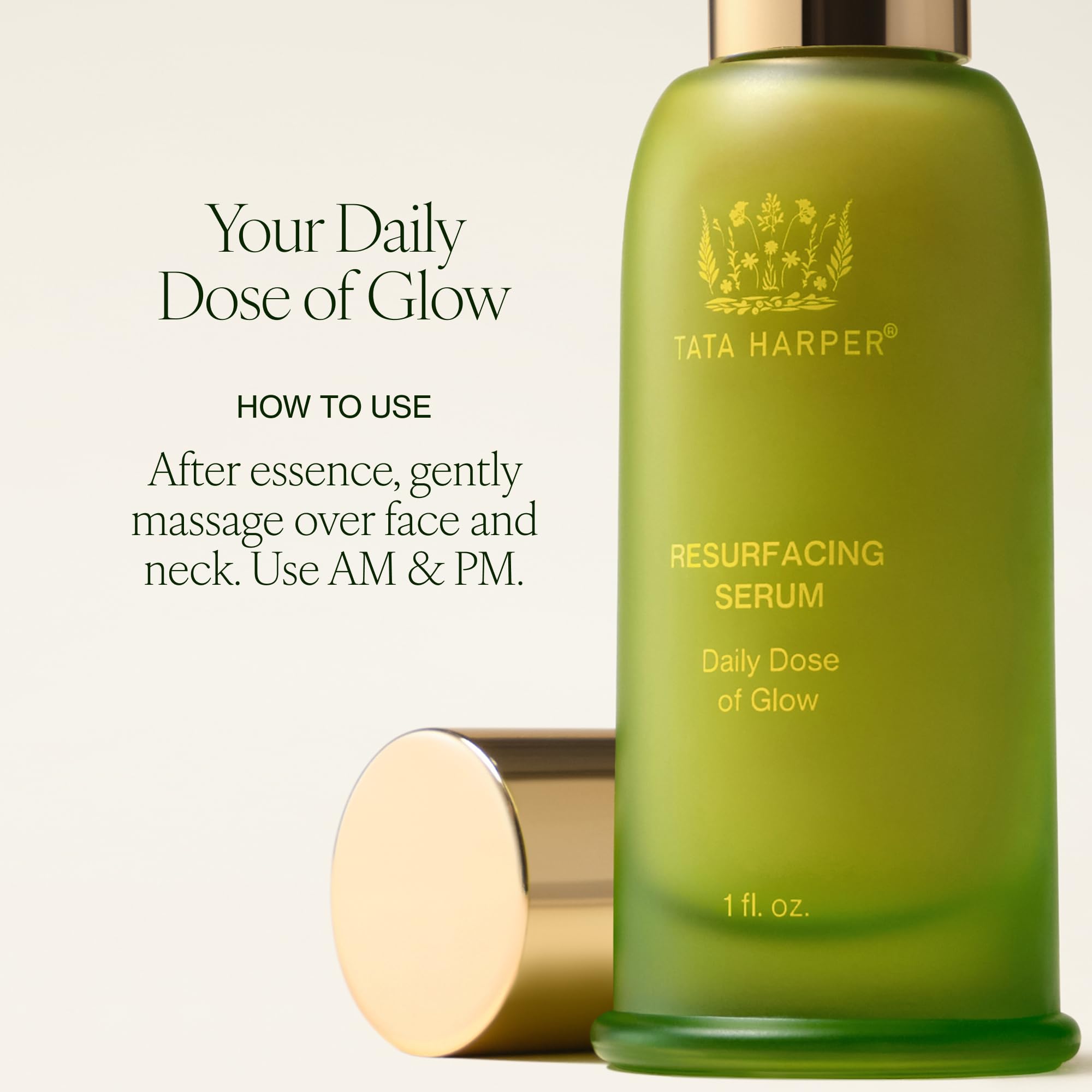 Tata Harper Resurfacing Serum | Gentle Daily Exfoliating Serum with AHA & BHA | Refines, Smooths, and Revives Skin’s Glow | Natural Skincare for Uneven Texture & Lack of Radiance | For All Skin Types