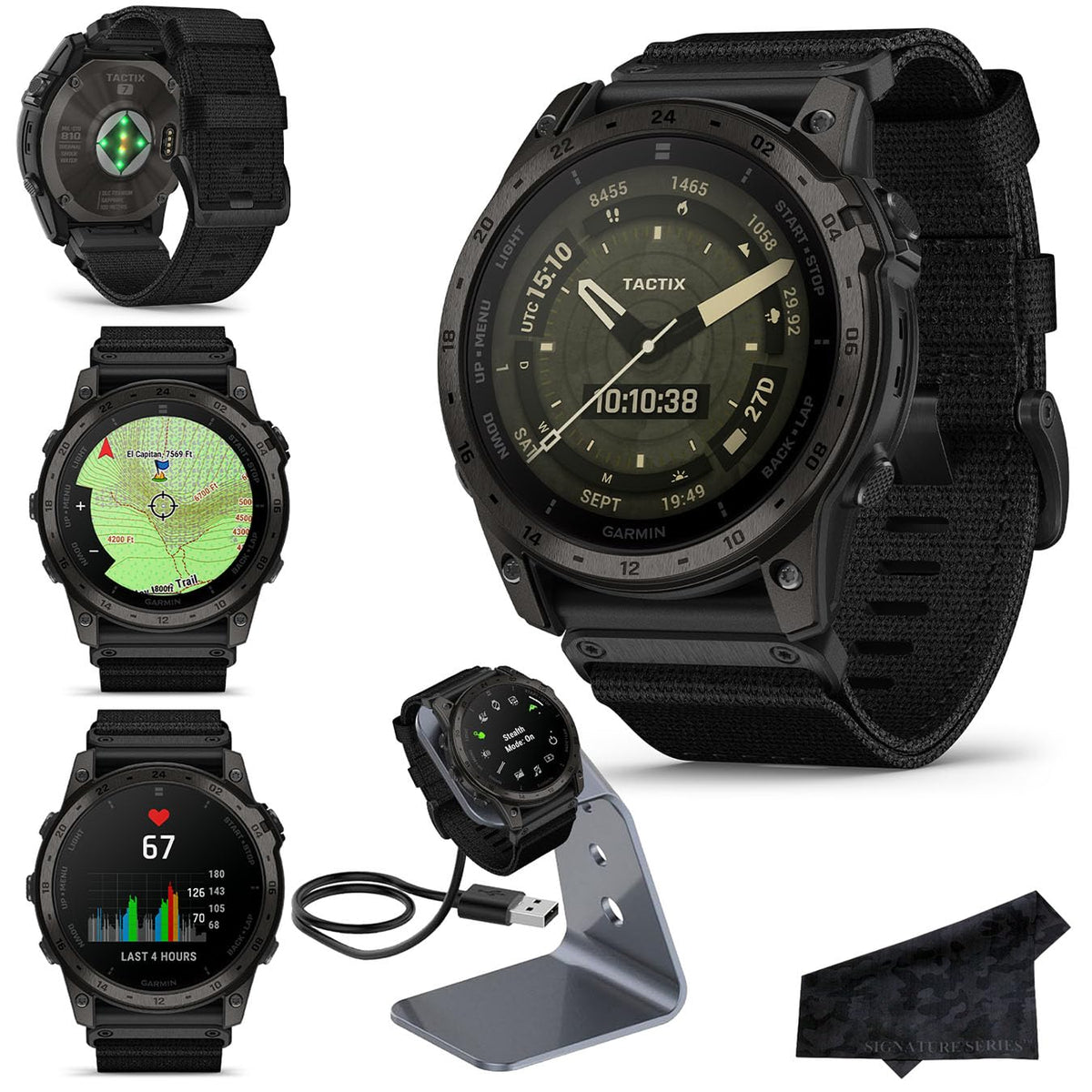 Garmin tactix 8 Premium Tactical GPS Smartwatch Bundle