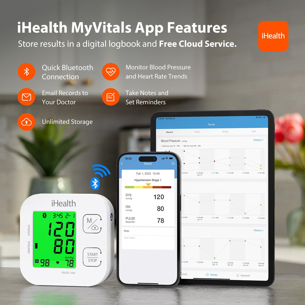 iHealth Track Bluetooth Upper Arm Blood Pressure Monitor