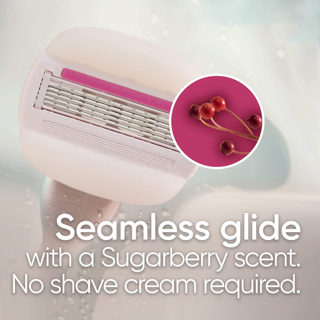 Gillette Venus Comfortglide with Olay Sugarberry Womens Razor Handle