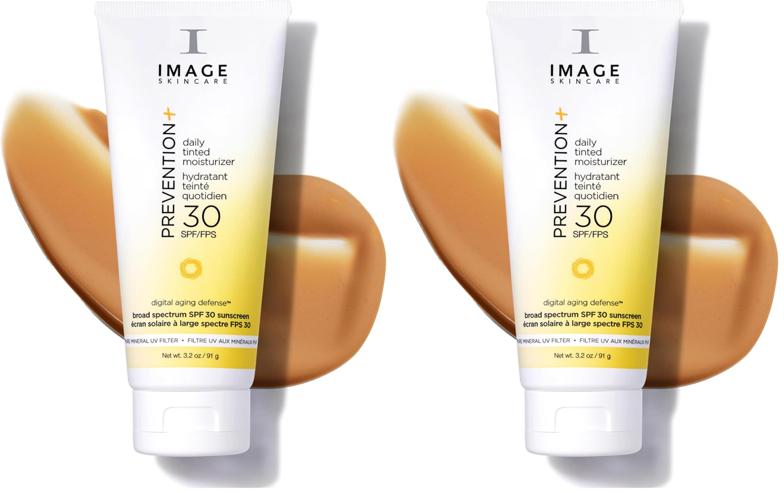 IMAGE Skincare, PREVENTION+ Daily Tinted Moisturizer SPF 30 Sunscreen, No White Cast, 3.2oz