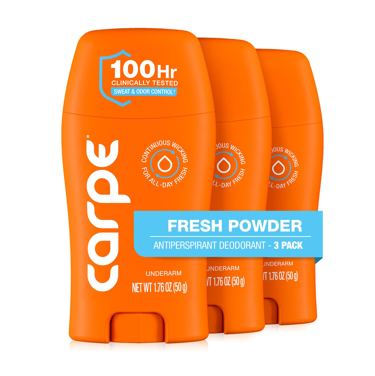 Carpe Underarm Antiperspirant & Deodorant Multipack