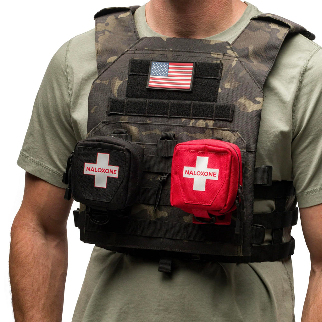 Naloxone Belt Pouch for Opioid Overdose and Naloxone Nasal Spray Kits | Professional Naloxone Nasal Spray Belt Attachment Design | Custom Designed to Hold Two Naloxone Nasal Sprays & Accessories