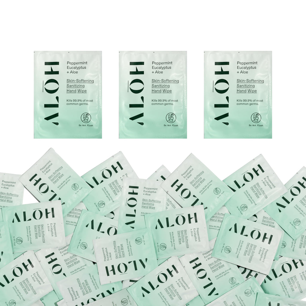 ALŌH Skin Softening Hand Sanitizing Wipes