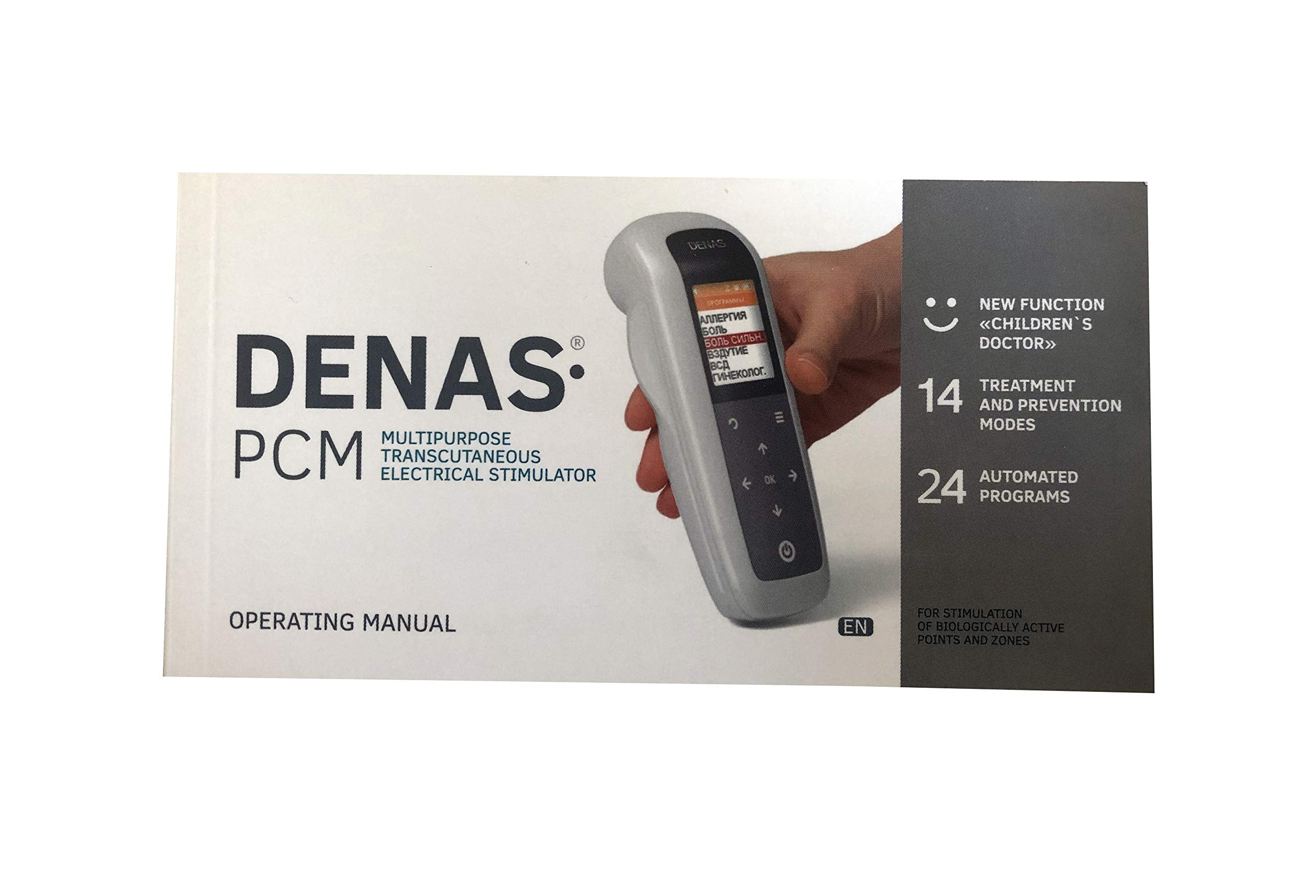 DiaDENS PCM 6 Biofeedback Therapy Device, English Menu