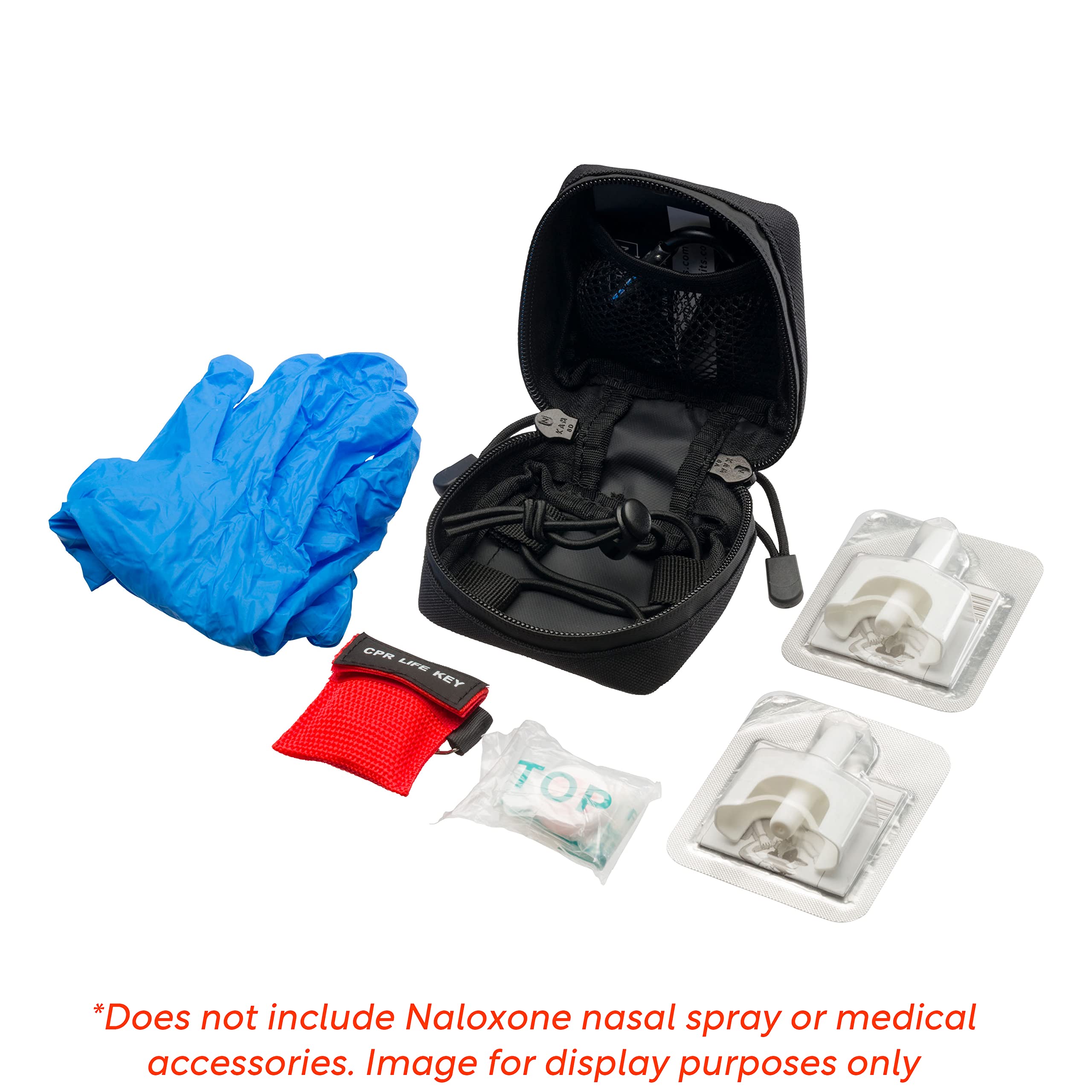 Naloxone Belt Pouch for Opioid Overdose and Naloxone Nasal Spray Kits | Professional Naloxone Nasal Spray Belt Attachment Design | Custom Designed to Hold Two Naloxone Nasal Sprays & Accessories
