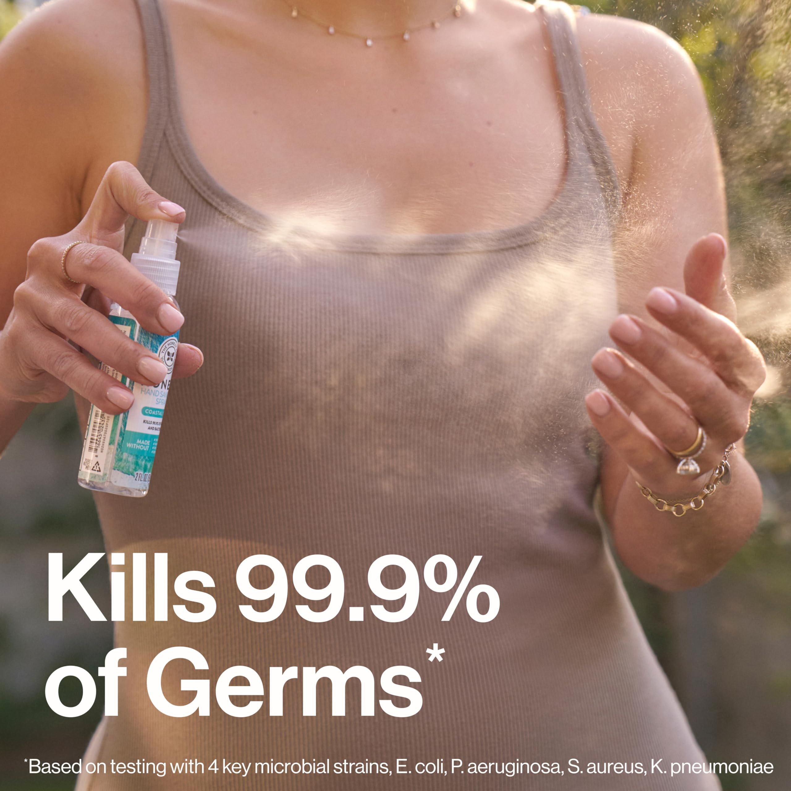 The Honest Company Plant-Based Hand Sanitizer Spray | Kills 99.9% of Germs | Hypoallergenic