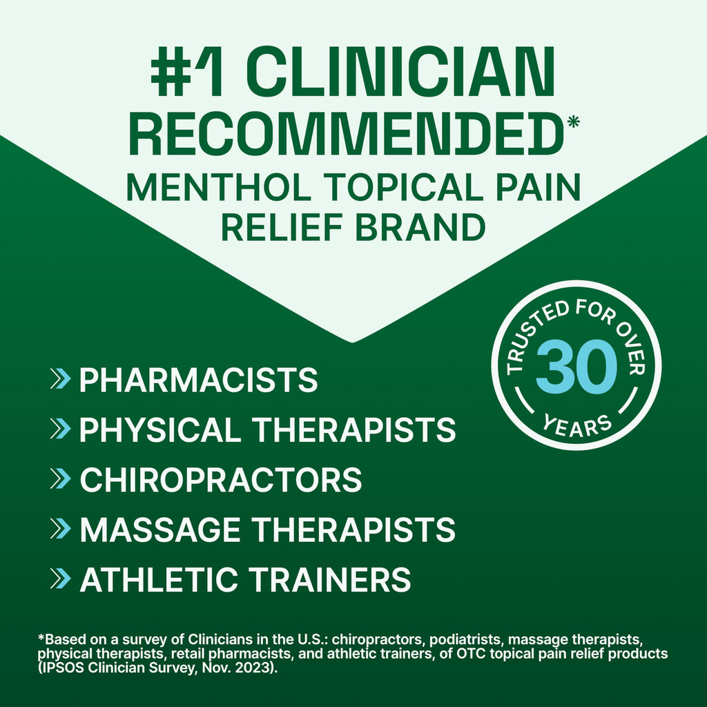 Biofreeze Menthol Pain Relief Roll-On, 3 oz, Pack of 3