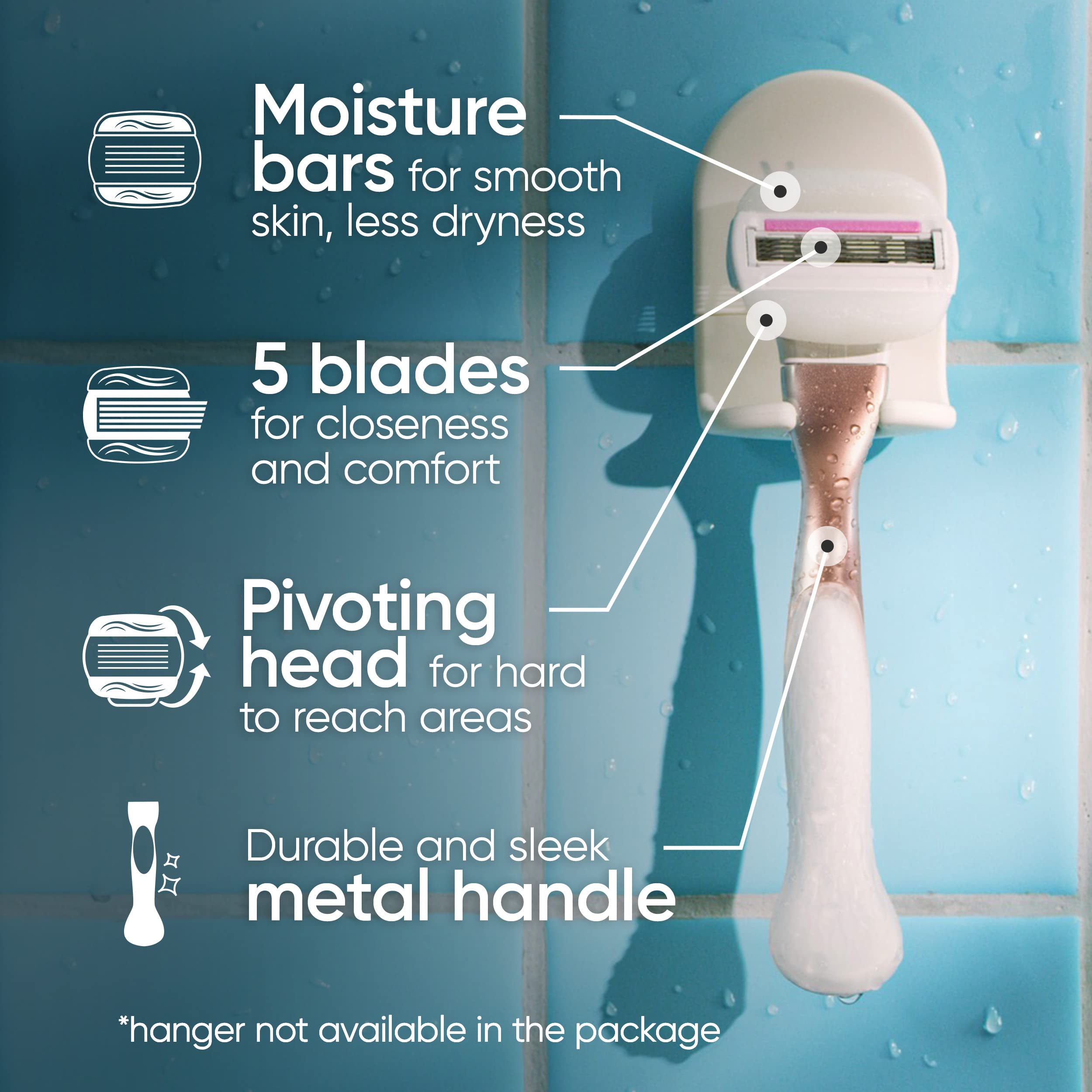 Gillette Venus Comfortglide with Olay Sugarberry Womens Razor Handle