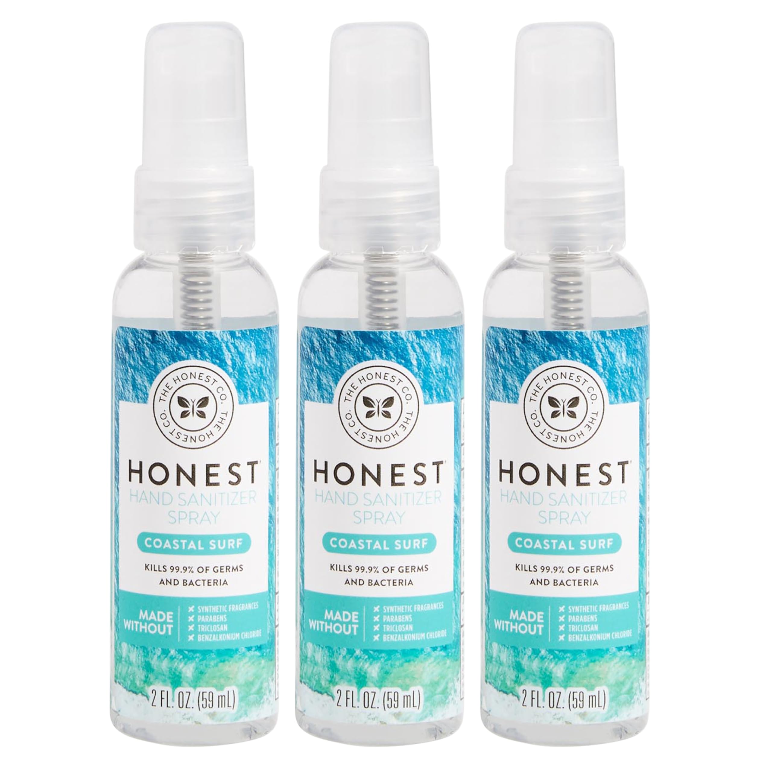 The Honest Company Plant-Based Hand Sanitizer Spray | Kills 99.9% of Germs | Hypoallergenic