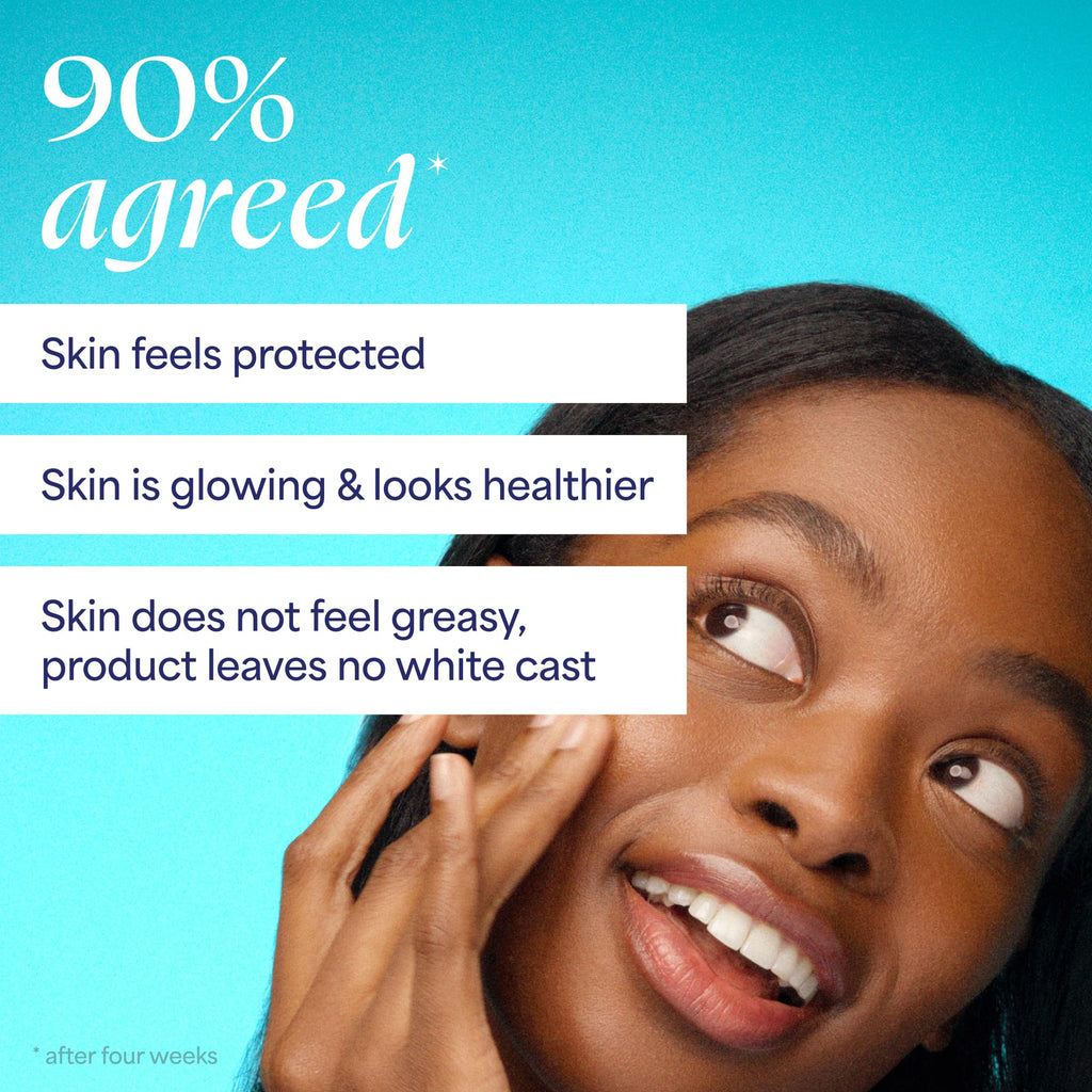 TULA Skin Care Protect + Glow Daily Sunscreen Gel Broad Spectrum SPF 30 - Skincare-First, Non-Greasy, Non-Comedogenic & Reef-Safe with Pollution & Blue Light Protection, Supersize, 3.38 oz (Pack of 2)