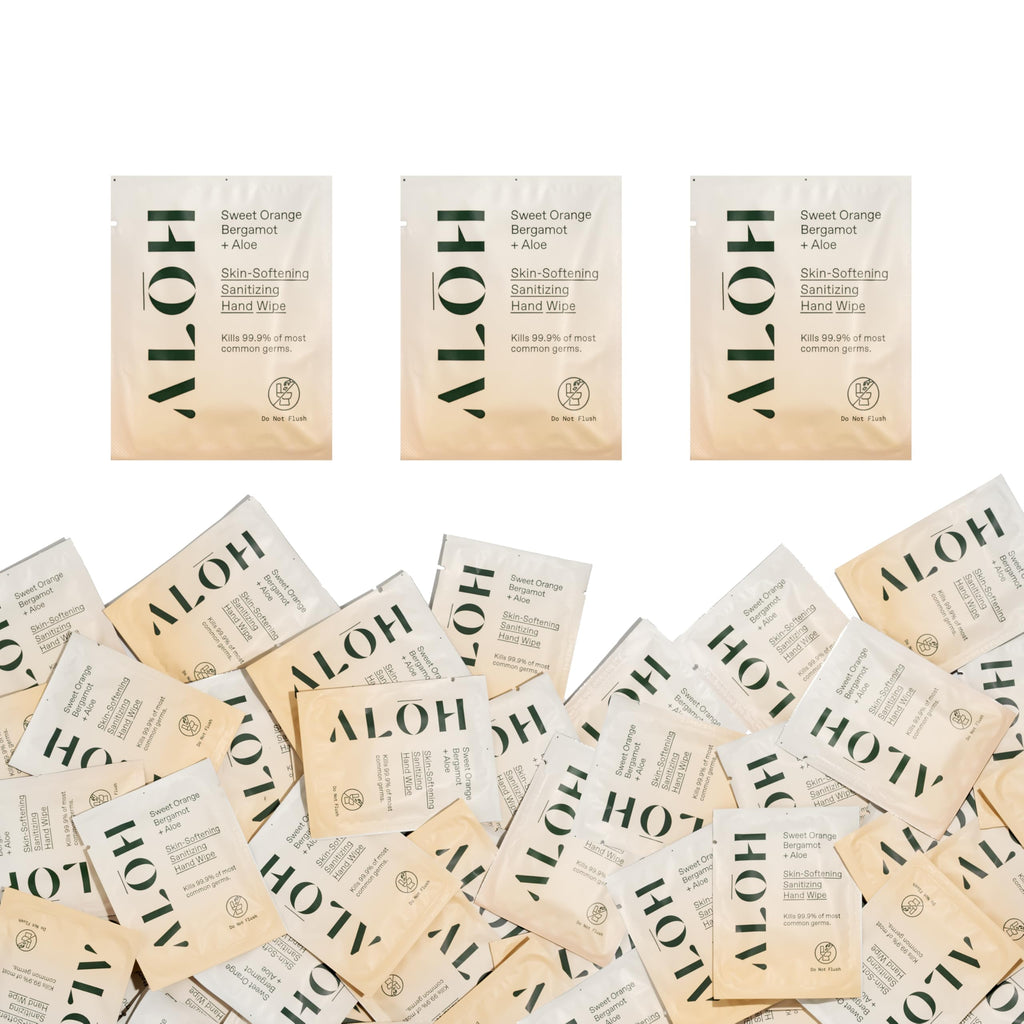 ALŌH Skin Softening Hand Sanitizing Wipes