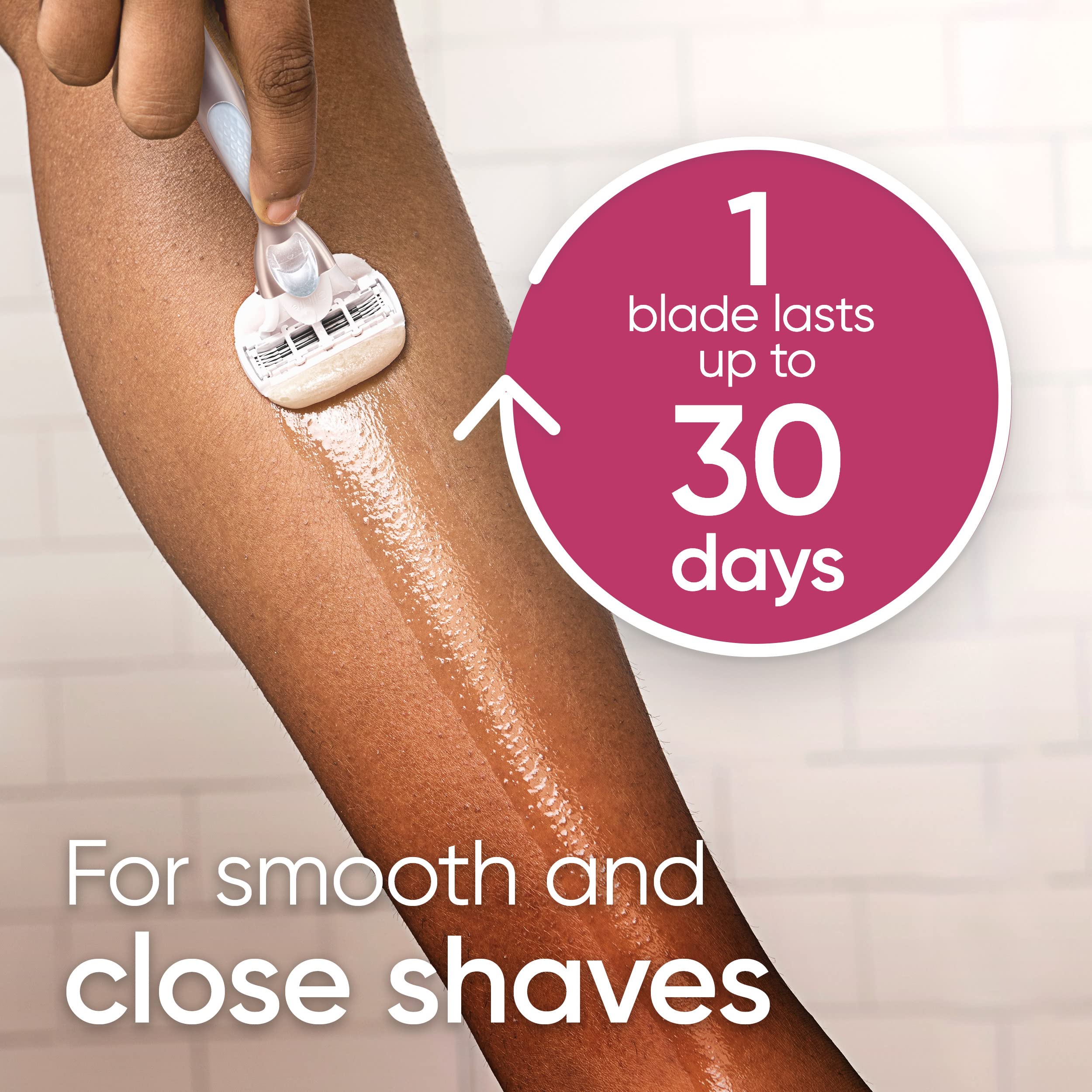 Gillette Venus Comfortglide with Olay Sugarberry Womens Razor Handle
